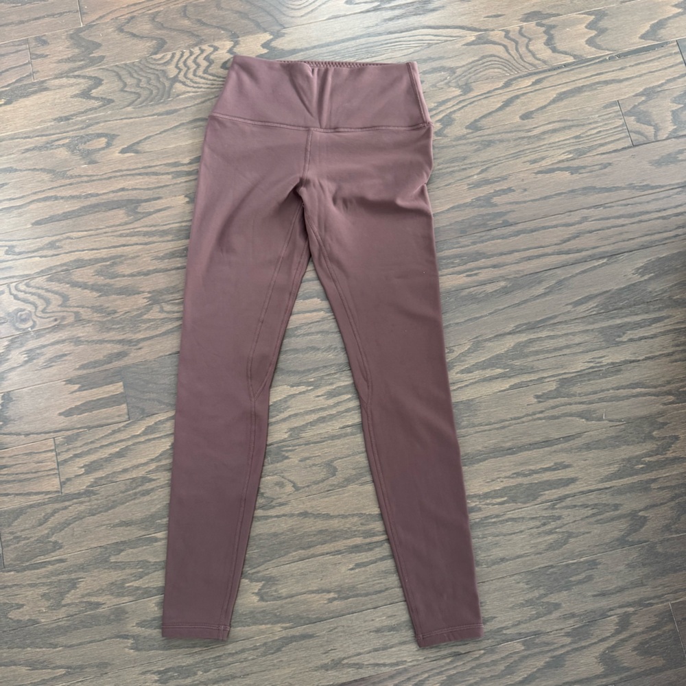 CRZ YOGA Thermal Fleece Lined Leggings Women 28'' - XS in Brown